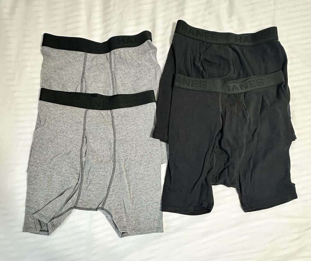 Hanes Men's Comfort Flex Waistband Cotton Boxer Briefs 4-Pack